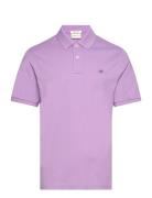 GANT Reg Shield Ss Pique Polo Lila