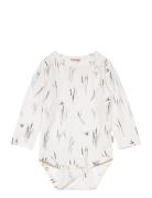 Body L/S Printed Bodies Long-sleeved White Petit Piao