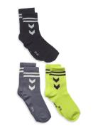 Hmlalfie Sock 3-Pack Sockor Strumpor Multi/patterned Hummel