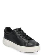 Women Lace-Up Låga Sneakers Black Tamaris