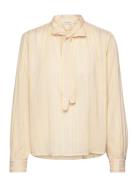 Epokepw Bl Tops Blouses Long-sleeved Beige Part Two