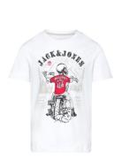 Jack & J S Jjskull Rock Tee Ss Crew Neck Jnr Vit