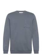 Crewneck Tops Sweat-shirts & Hoodies Sweat-shirts Blue Revolution
