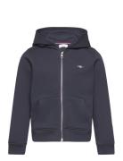 GANT Shield Zip Hoodie Marinblå