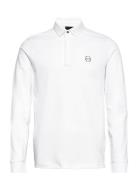 Polo Shirt Tops Polos Long-sleeved White Armani Exchange