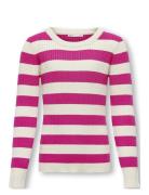 Kogkarol L/S O-Neck Knt Tops T-shirts Long-sleeved T-shirts Pink Kids ...