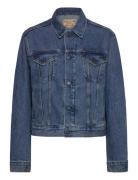 Flag Denim Trucker Jacket Jeansjacka Denimjacka Blue Polo Ralph Lauren