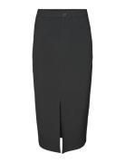 Vmsasie Hr Skirt Knälång Kjol Black Vero Moda