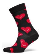 Happy Socks Smiling Heart Sock Svart