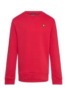 Crew Neck Sweatshirt Tops Sweat-shirts & Hoodies Sweat-shirts Red Lyle...