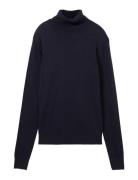 Tom Tailor Knit Basic Turtleneck Marinblå