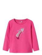 Nmfvix Ls Top Tops T-shirts Long-sleeved T-shirts Pink Name It