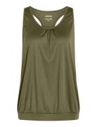 ZEBDIA Women Sports Top Khaki Green