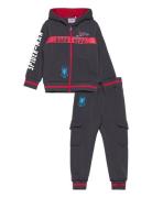 Joggings Sets Sweatsuits Black Spider-man