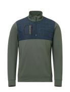 Abacus Mens Hoylake Thermo Midlayer Khaki Green