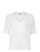 Fqelina-Pullover Tops T-shirts & Tops Short-sleeved White FREE/QUENT