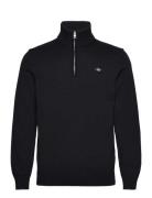 GANT Casual Cotton Half Zip Svart