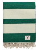 GANT Stripe Wool Throw Grön