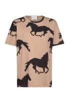 Tufa Tops T-shirts & Tops Short-sleeved Beige Munthe