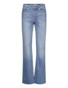 Medium-Rise Flared Jeans Bottoms Jeans Flares Blue Mango