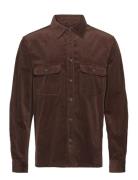 Mango Corduroy Pockets Overshirt Brun