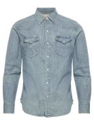 Polo Ralph Lauren Slub Denim Western Shirt Blå