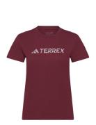 Adidas Terrex W Logo Tee Burgundy