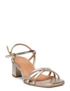 Tindra Sandal Med Klack Gold Pavement