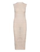 Knit Openwork Sweater Dresses Bodycon Dresses Beige Mango