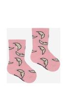 Baby Beneath The Moon All Over Long Socks Sockor Strumpor Pink Bobo Ch...