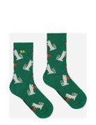 Hungry Squirrel All Over Long Socks Sockor Strumpor Green Bobo Choses