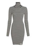 Woven Label Tight Sweater Dress Kort Klänning Black Calvin Klein Jeans