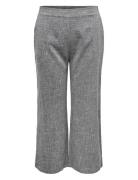 Carsuttin Wide Pant Wvn Bottoms Trousers Wide Leg Grey ONLY Carmakoma