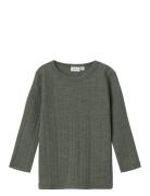 Name It Nmmwang Wool Needle Ls Top Solid Noos Grön