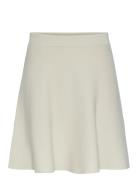 Yasfonny Hw Knit Skirt S. Noos Kort Kjol White YAS