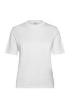 Filippa K Mock Neck Tee Vit