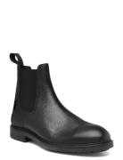 Booties - Flat - With Elastic Stövletter Chelsea Boot Black ANGULUS