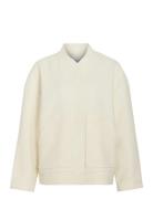 Vila Vicecilie Wool Bomber Jacket Vit