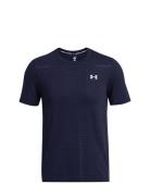 Under Armour Vanish Seamless Grid Ss Marinblå