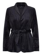 Triumph Sensual Velour Robe Top Svart