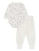 Set 3 Pcs Wrap Body Sweatpant Sets Sets With Body White Lindex