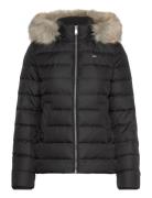 Tjw Basic Hooded Down Jacket Ext Fodrad Jacka Black Tommy Jeans