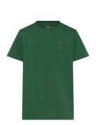 Cotton Jersey Crewneck Tee Tops T-shirts Short-sleeved Green Ralph Lau...