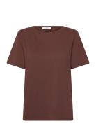 Cc Heart Regular T-Shirt Tops T-shirts & Tops Short-sleeved Brown Cost...