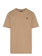 Plain T-Shirt Tops T-shirts Short-sleeved Brown Lyle & Scott