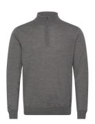 J. Lindeberg Kiyan Quarter Zip Sweater Grå