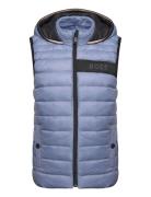 Puffer Jacket Sleeveless Fodrad Väst Blue BOSS