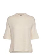 Gina Tricot Knitted Top Kräm