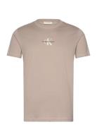 Calvin Klein Jeans Monologo Tee Beige