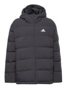 Adidas Sportswear Helionic Hooded Down Jacket Svart